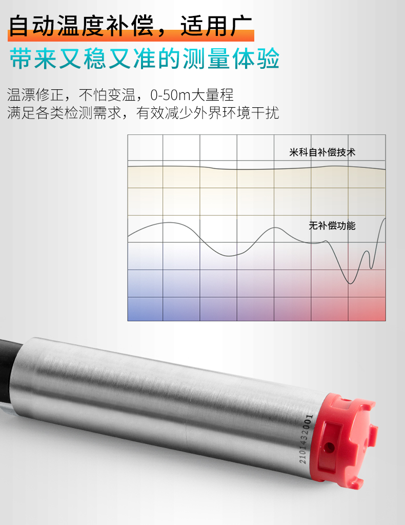 自動(dòng)溫度補(bǔ)償，適用廣